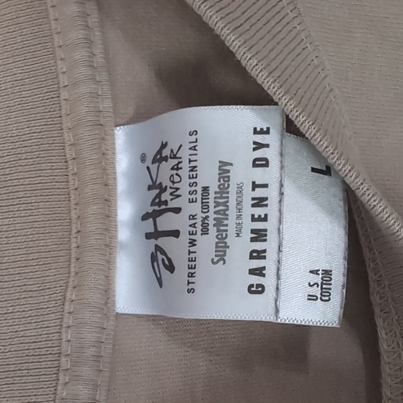 Shaka Wear Tan Short Sleeve Cotton T Shirt Size Men's Large - Picture 2 of 3